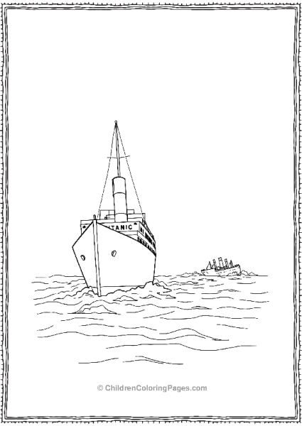 Rescue Ship Approaching Titanic Free PDF Printable