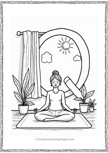 Restful Yoga Space Free PDF Printable