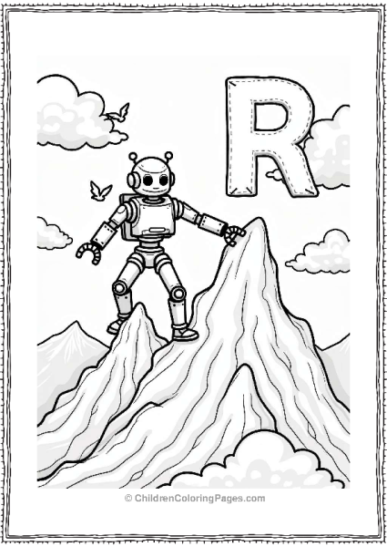 Robot S Mountain Adventure Free PDF Printable