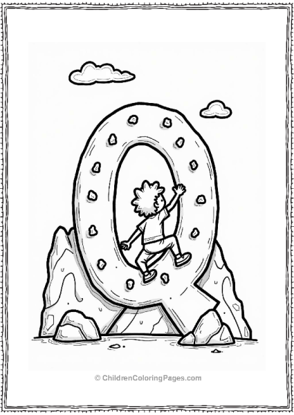 Rock Climbing Fun With Letter Q Free PDF Printable