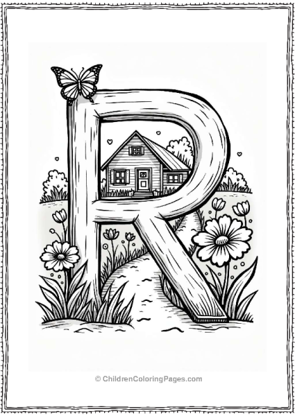 Rural Farmhouse And Garden Free PDF Printable