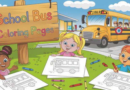 School Bus Coloring Pages – Free PDF Printables For Kids 🖍️🚌