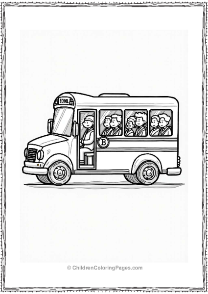 School Bus Driver Ensuring Safety Free PDF Printable