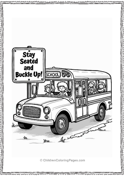 School Bus Safety Sign Reminder Free PDF Printable