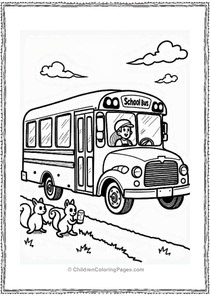 School Bus Snack Time Free PDF Printable