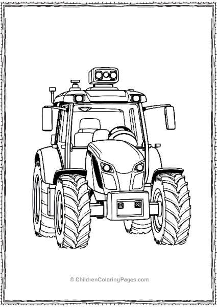 Selfdriving Tractor Free PDF Printable