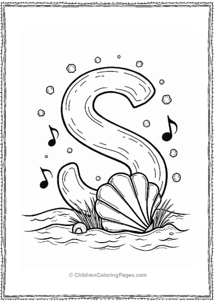 Serene Seashell On The Beach Free PDF Printable