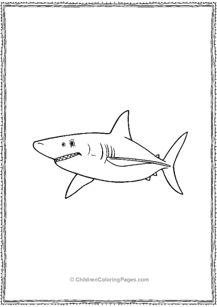 Shortfin Mako Shark Full Body Free PDF Printable