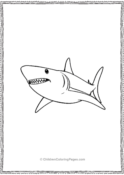 Shortfin Mako Shark Slow Swimming Free PDF Printable