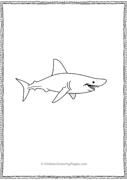 Shortfin Mako Shark Swimming With Dolphins Free PDF Printable