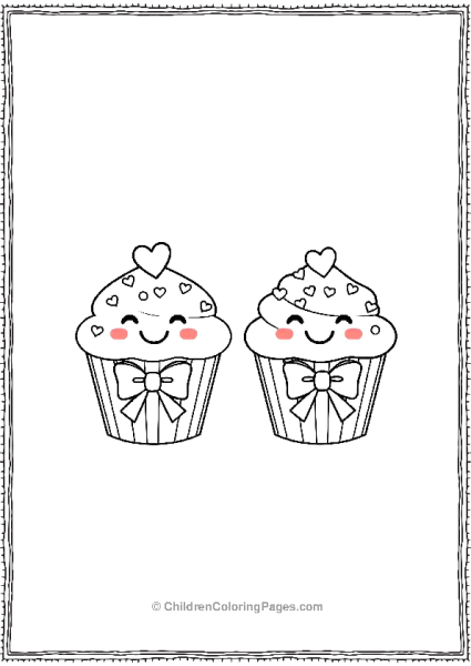 Smiling Cupcakes Free PDF Printable