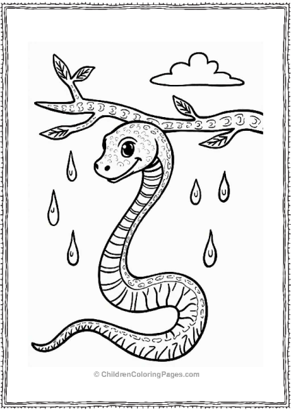 Snake In The Rainforest Free PDF Printable