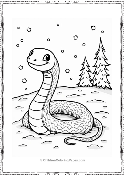 Snake In The Snow Free PDF Printable