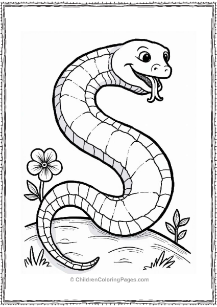 Snake Sliding Down A Hill Free PDF Printable