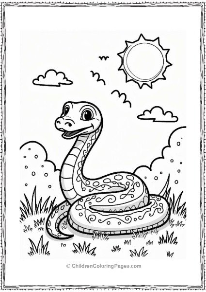 Snake Under A Summer Sky Free PDF Printable