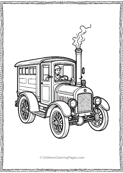 Steampowered Truck Free PDF Printable