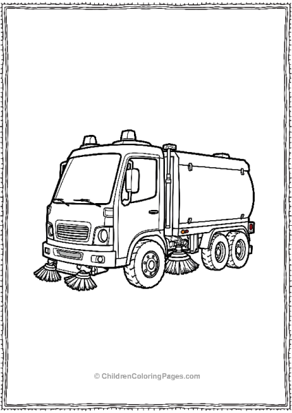 Street Sweeper Truck Free PDF Printable