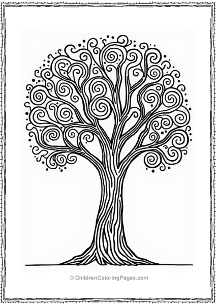 Swirling Tree Branch Patterns Free PDF Printable