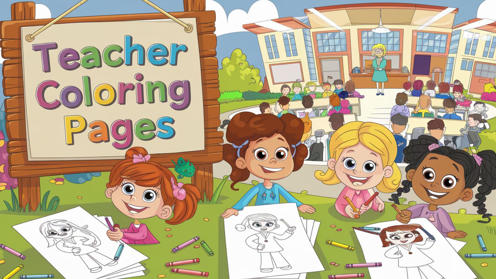 Teacher Coloring Pages – Free PDF Printables 🖌️📖📚