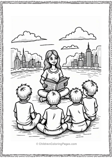 Teacher Reading Storytime Around The World Free PDF Printable