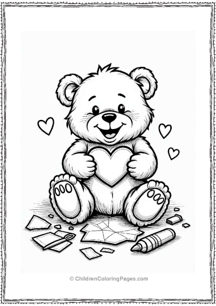 Teddy Bear Crafting Project Free PDF Printable