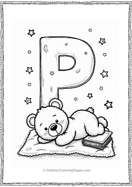 Teddy Bear In Pajamas Ready For Bedtime Free PDF Printable