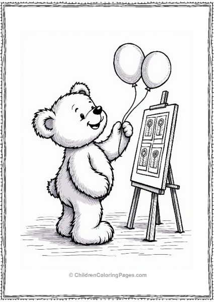 Teddy Bear’s Art Show Free PDF Printable