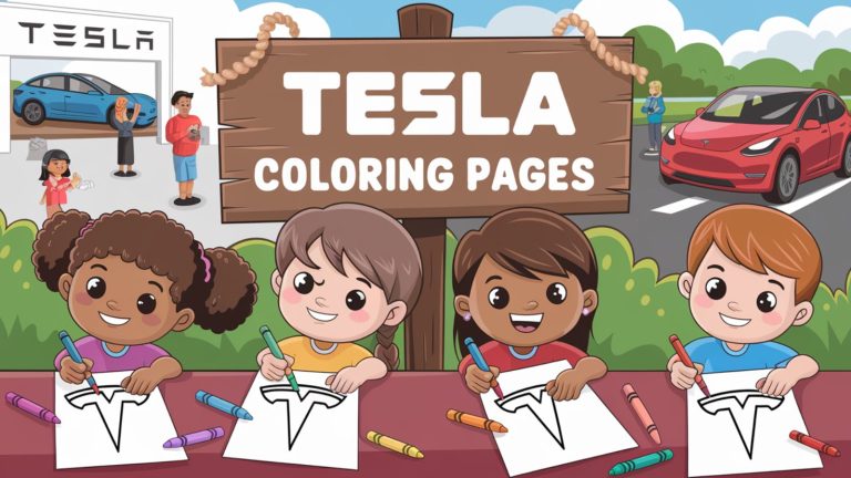 Tesla Coloring Pages