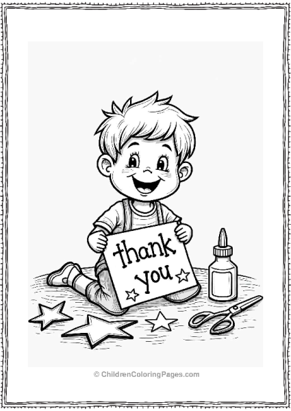 Thank You Poster Crafting Free PDF Printable