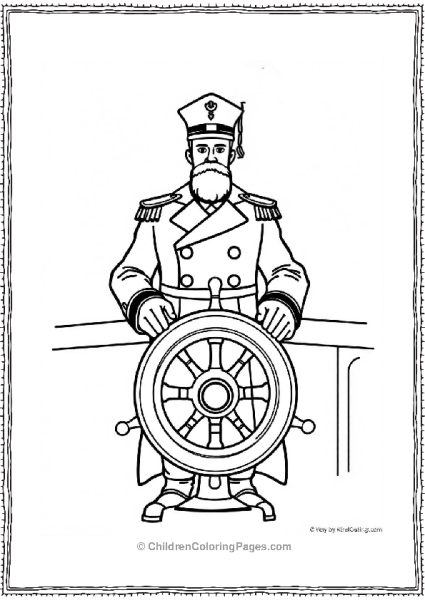 Titanic Captain Steering Free PDF Printable