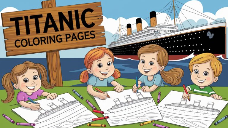 Titanic Coloring Pages