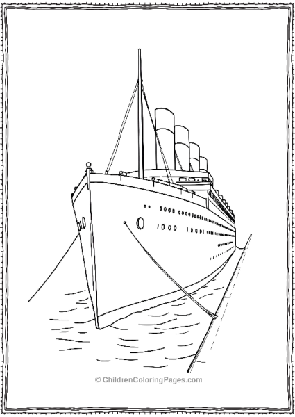 Titanic Docked At Southampton Free PDF Printable