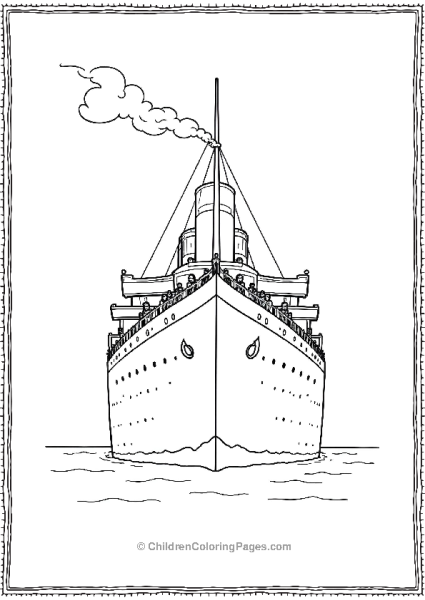 Titanic Grand Size Shown With People Free PDF Printable