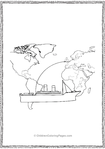 Titanic Map Free PDF Printable