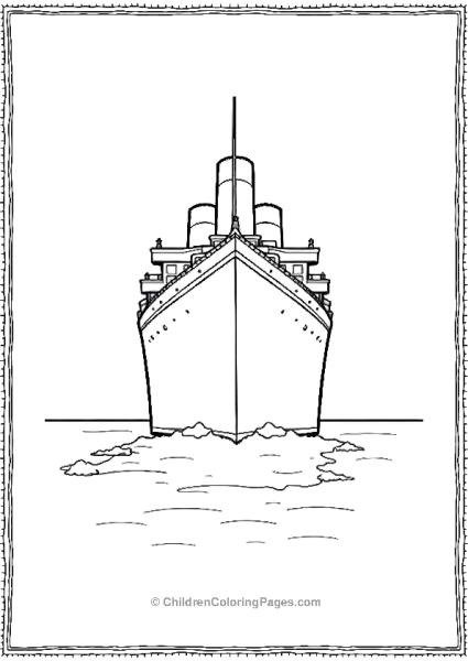 Titanic Perspective Of Aproaching An Ice Berg Free PDF Printable