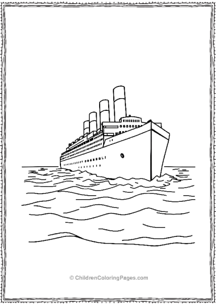 Titanic Side View Free PDF Printable