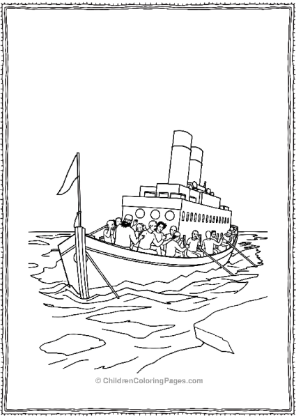 Titanic Survivors In Life Boats Free PDF Printable