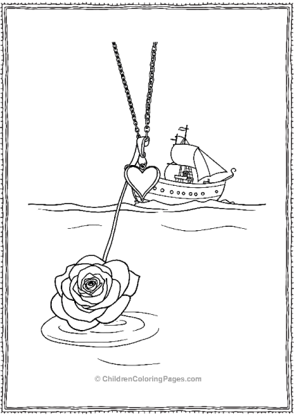 Titanic The Heart Of Ocean Neckless Sinking Free PDF Printable