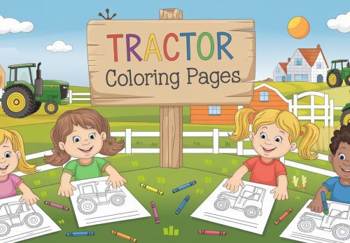 Tractor Coloring Pages – Free PDF Printables 🚜