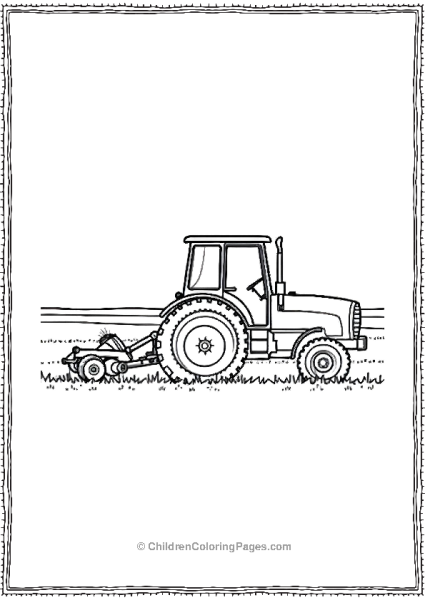 Tractor Pulling A Plow Free PDF Printable