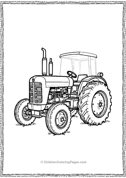 Tractor With A Tail Exhaust Pipe Free PDF Printable