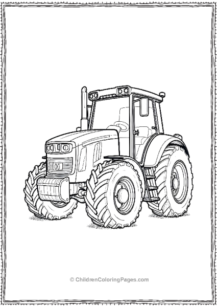 Tractor With Extra Wide Cab Free PDF Printable