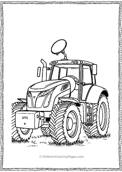 Tractor With Gps And Satellite Free PDF Printable