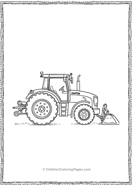 Tractor With Highspeed Tiller Free PDF Printable