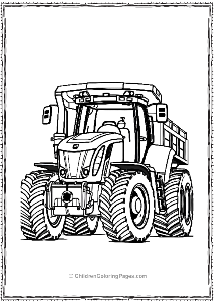 Tractor With Massive Cargo Bed Free PDF Printable