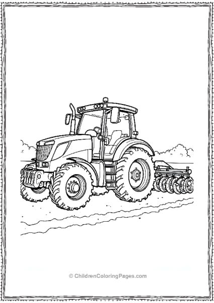 Tractor With Multiple Plows Free PDF Printable