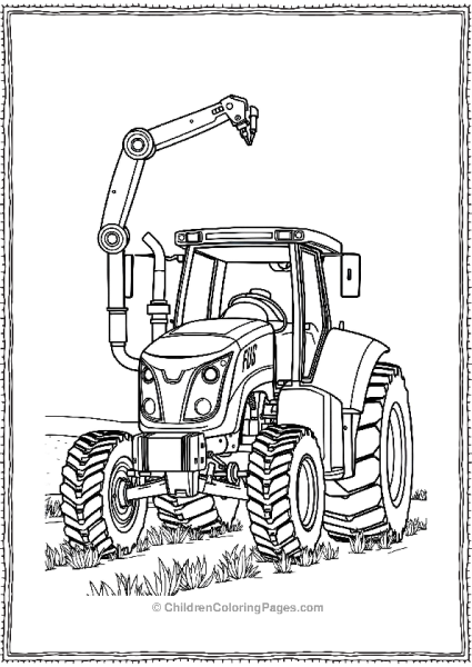 Tractor With Robotic Arm Free PDF Printable