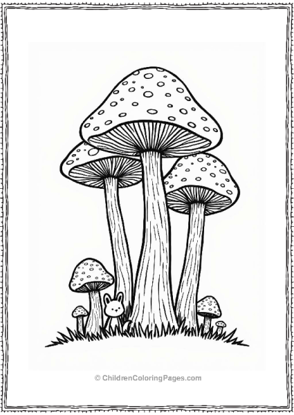 Tree And Mushroom Grove Free PDF Printable