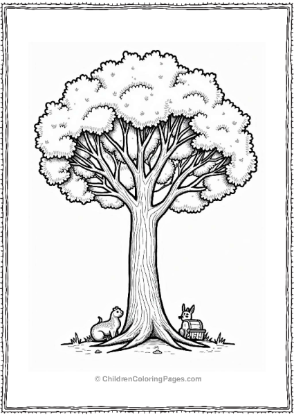 Tree Canopy With Hidden Treasure Free PDF Printable