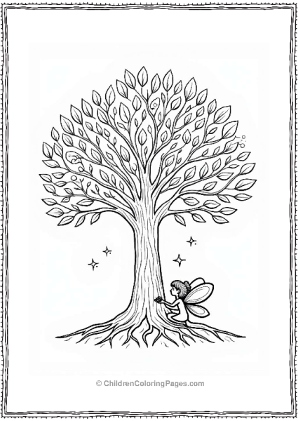 Tree Of Wishes With Fairy Free PDF Printable